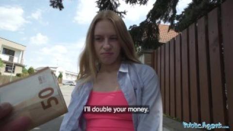 Public Agent - man has sex for money with young Nikki
