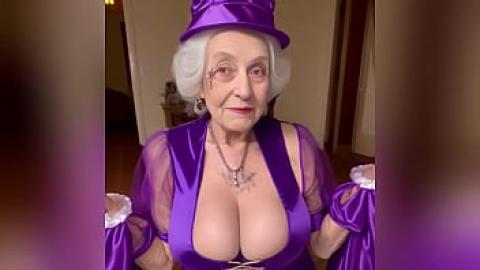 Подборка соло-порно на Хэллоуин с бабушкой