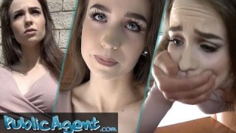 Agente público abordou a jovem vagabunda russa Angel Rush