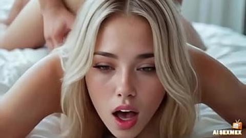 Sexo anal con IA con una rubia de grandes tetas: vídeo de inteligencia artificial