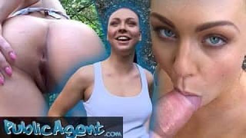 Agent public și Ornella Morgan - exerciții în aer liber și sex plătit în aer liber